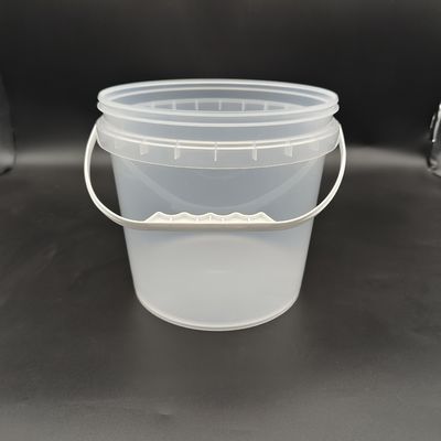 1L-25L Διαυγές πλαστικό δοχείο κουβάς με κάλυμμα ανθεκτικό στο άγχος