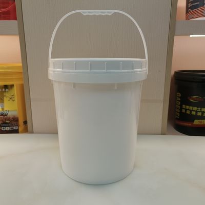 Υψηλή συσσωρευτικότητα Απλό λευκό κουβά 5 γαλόνων με κάλυμμα χωρίς BPA
