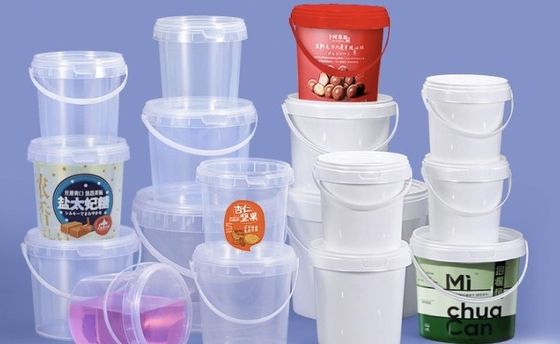 OEM ODM 5 γαλόνια πλαστικά δοχεία κουβά τροφίμων με καπάκια
