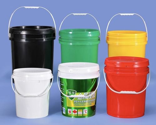 Αντιγήρανση 5 Gal 70mil Ασφαλές για τα τρόφιμα κουβά λευκό με καπάκι