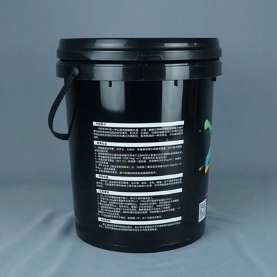 OEM ODM 5 γαλόνια πλαστικών κουβάδες με καπάκια μαύρο 5 γαλόνια κουβάδες