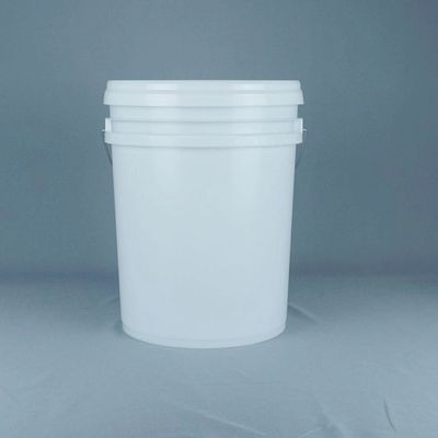 Απαλλαγμένα από BPA λευκά 5 γαλόνια πλαστικά κουβάκια με κάλυμμα για χημική σκόνη