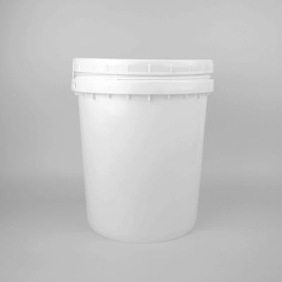 Προσαρμοσμένο λογότυπο 20l στρογγυλό πλαστικό κουβά με κάλυμμα ανθεκτικό στη διάβρωση